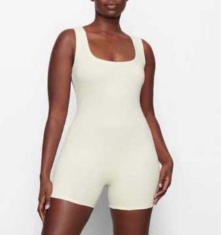 Skims - Mono corto pijama beige