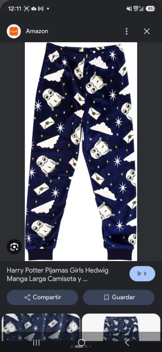 Pijama Harry Potter Niña Talla 13-14 Años o Small