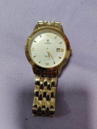 Reloj CAUNY Dorado y Blanco