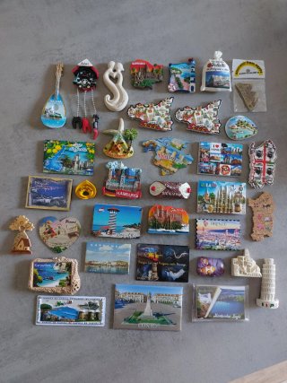 Set calamite souvenir da viaggio