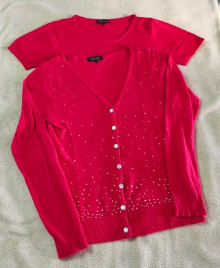 Conjunto Jersey y Chaqueta Rojo