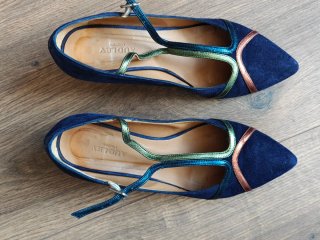 Zapatos Audley azul de salón