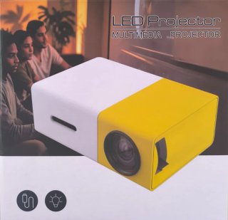 Proyector LED Multimedia Blanco y Amarillo
