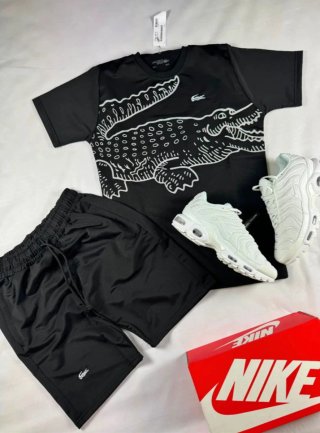 Conjunto Lacoste Negro y Zapatillas