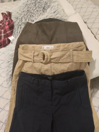 3 Pantalones Mango Talla xs