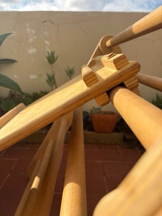 Triángulo Pikler PLEGABLE con RAMPA de Madera