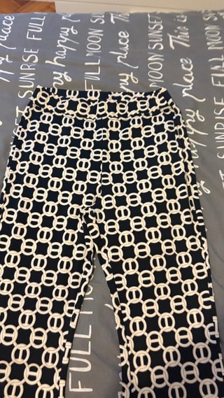 Pantalón Campana Estampado Cadenas Talla XS