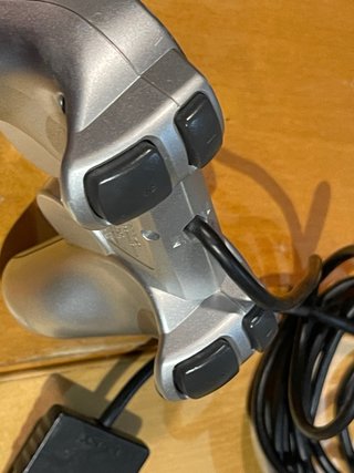 Mando Original PS2 DualShock 2 Plata