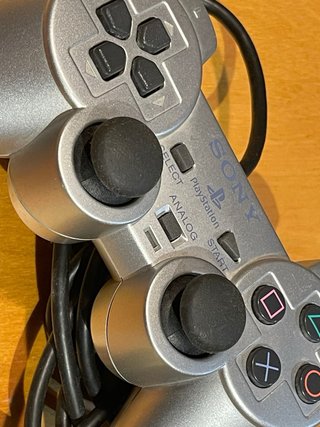 Mando Original PS2 DualShock 2 Plata