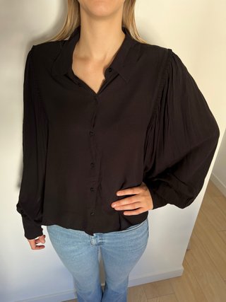 Blusa Zara Negra Talla M