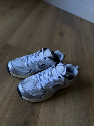 Zapatillas New Balance 530 Blancas y Plata T37