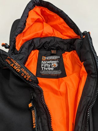 Chaqueta Geographical Norway Negra Naranja Talla M