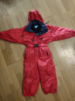 Mono de Nieve Infantil Rojo