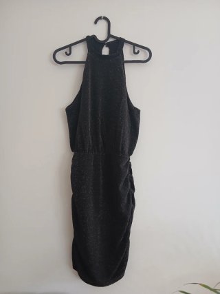Vestido Negro Brownie Talla M Brillo