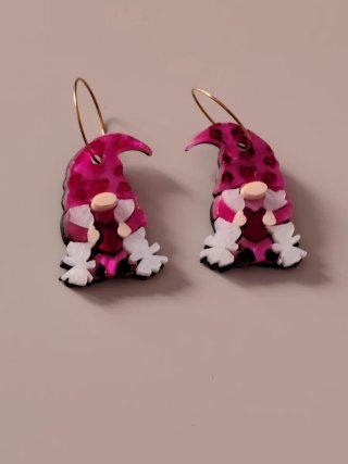 Pendientes de Metacrilato Gnomos