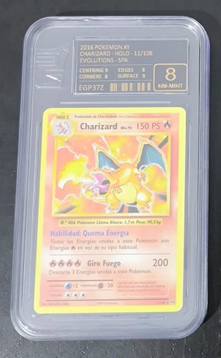 Carta Pokémon Charizard Holo Evolutions - EG 8