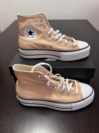 Zapatillas converse All Star plataforma marrón 40