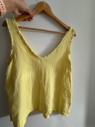 Camiseta de tirantes amarilla Lefties