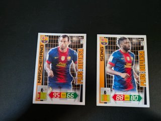 2 Cromos Adrenalyn 2012-2013 Plus Defensa Barça