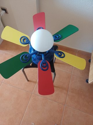 Lámpara Ventilador Infantil Multicolor