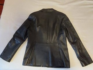 Chaqueta de Piel Negra Talla L