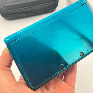 Nintendo 3DS Aqua Blu Console + Caricatore