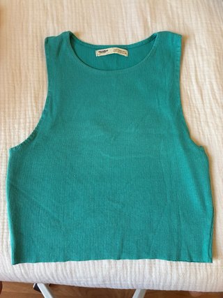 Top Pull&Bear Turquesa Talla S