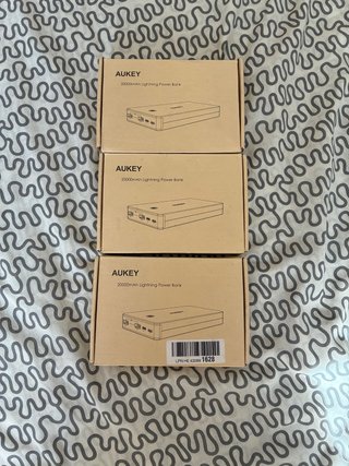 3 Baterías Portátiles Aukey 20000mAh