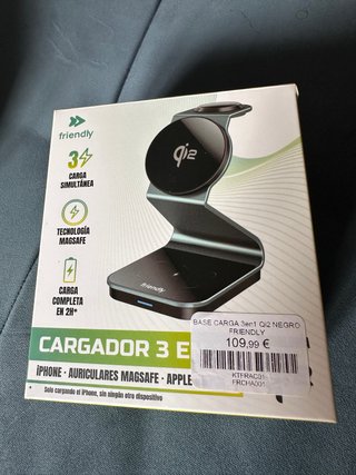 Cargador 3 en 1 Friendly Qi2