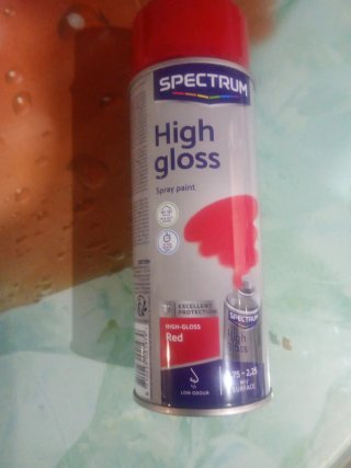 Spray pintura alta brillo  rojo
