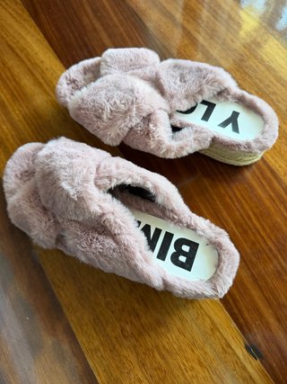 Sandalias de pelo mujer