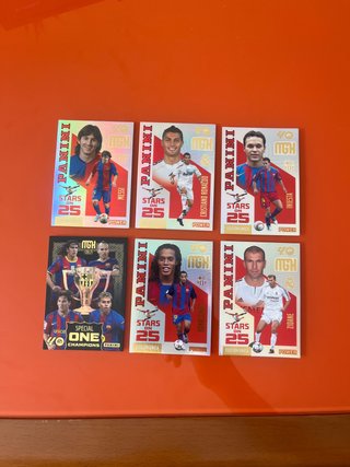 Lote de 6 Cromos Panini Stars on 25