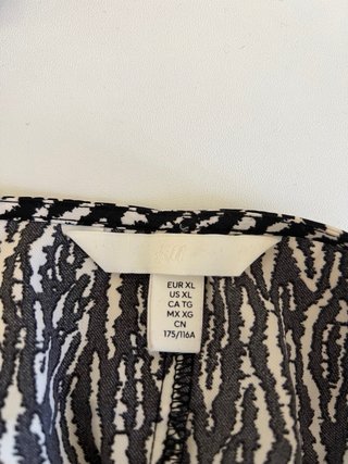 Blusa XL Estampado Cebra