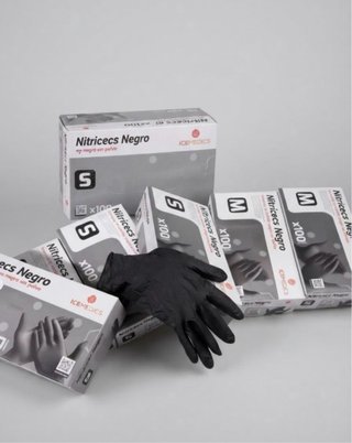 Guantes Nitrilo Negro ICEMEDICS todas las tallas