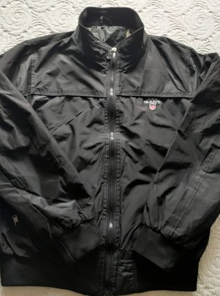 Cazadora Bomber Impermeable Negra