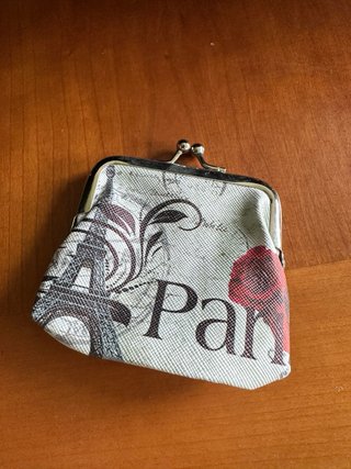 Monedero con estampado de París
