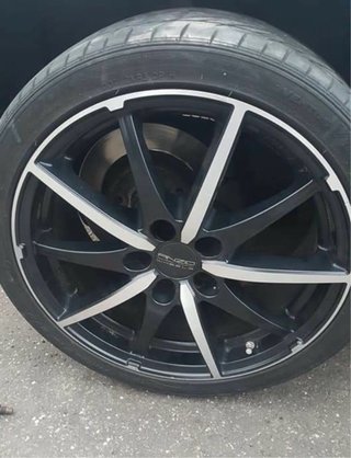 4 Llantas ANZIO Racer 7,5Jx17H2 ET35 PCD 5x100