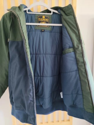 Cazadora Element niño azul y verde