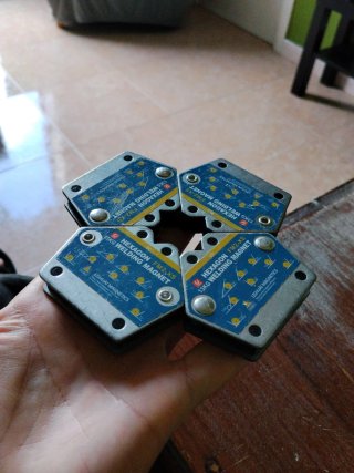 Imanes hexagonales  para soldadura 13kg