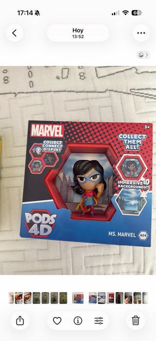 Muñeca Marvel Ms. Marvel Pods 4D