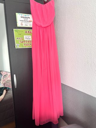 Vestido largo rosa