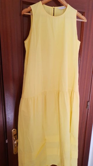 Vestido amarillo largo