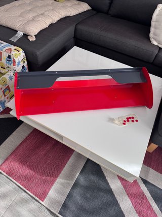 Estantería Estilo F1 Roja y Gris