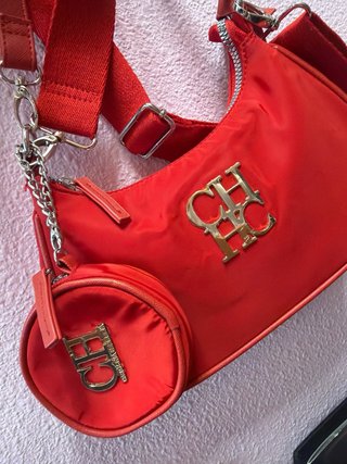 Bolso CH Carolina Herrera Rojo con Monedero