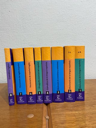 Lote 8 libros Diccionarios Espasa