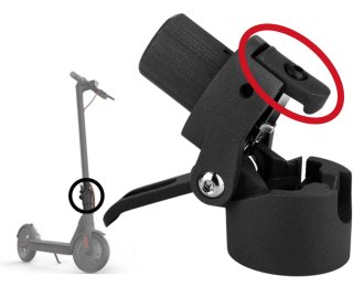 Uña gancho plegable patinete Xiaomi reforzada