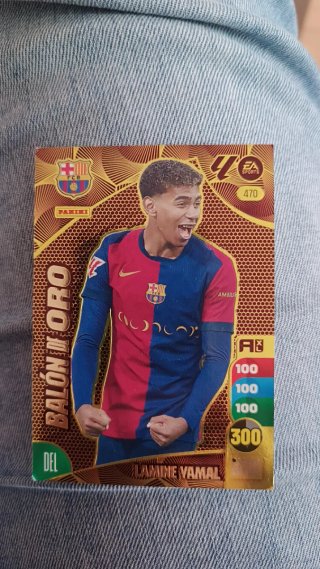 Cromo Lamine Yamal Balón de Oro 24/25