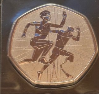 Monedas de Inglaterra conmemorativas de 2 L y 50p