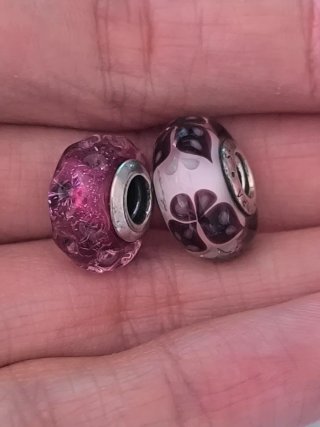 2 Charms Pandora Originales cristal