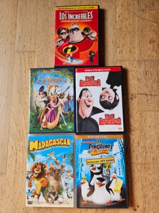 Pack 5 Películas DVD Infantiles (Español)